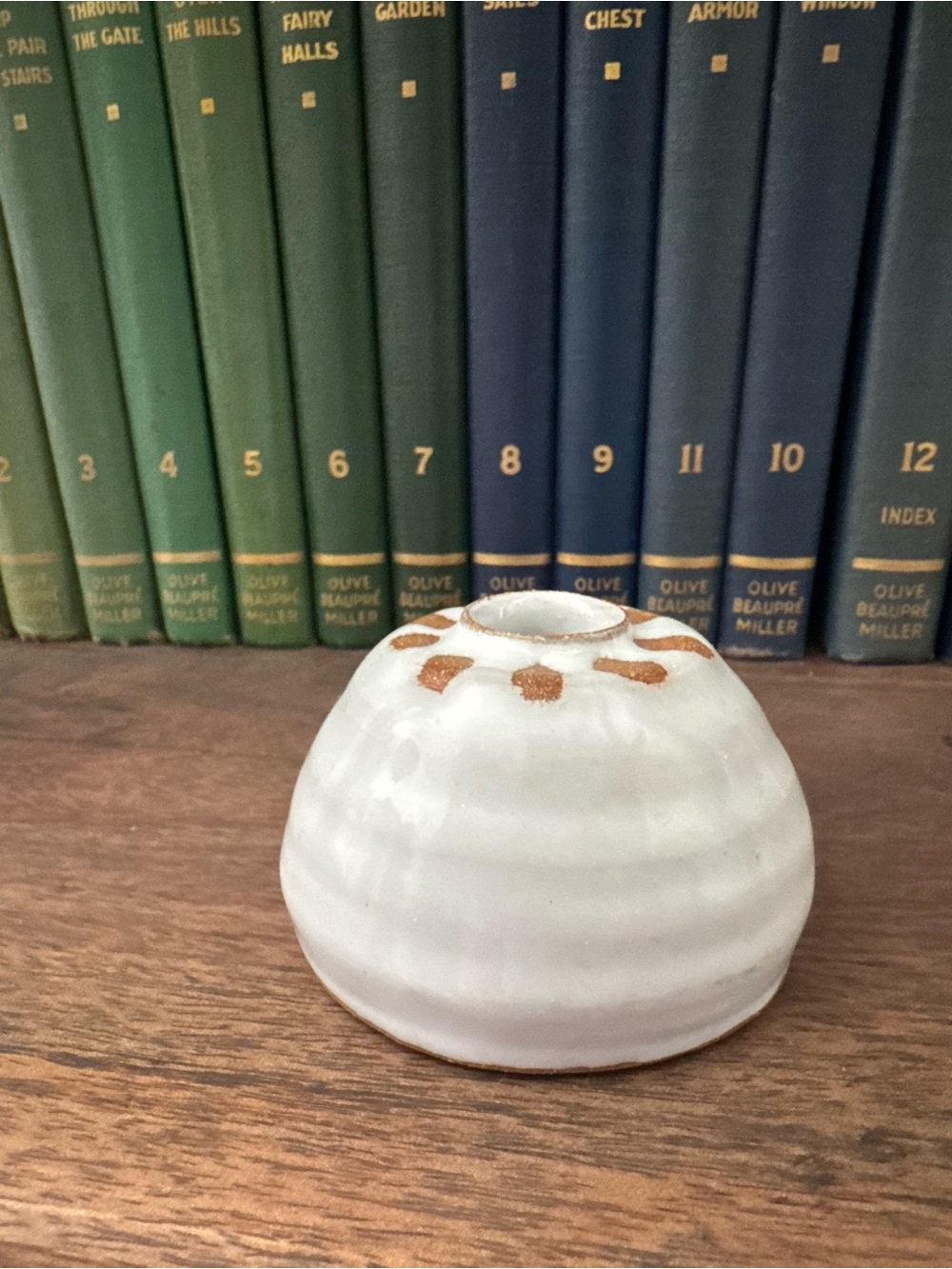 Signed Studio Pottery Bud Vase Wabi Sabi Organic Modern Boho Stoneware Mini